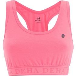 Deha Racer Back Sport Αθλητικό Μπουστάκι με Μέτρια Στήριξη Φούξια A00100-Pink
