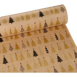 CRAFT 60ΕΚΧ50ΜΕΤΡΑ ΧΑΡΤΙ ΠΕΡΙΤΥΛ ΜΑΥΡΟ ΧΡΥΣΟ MERRY CHRISTMAS 73653