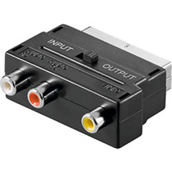Scart OEM to 3x Chinch IN / OUT Switch Head