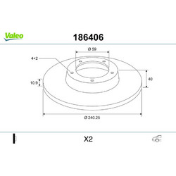 Valeo Δισκόπλακα - 186406