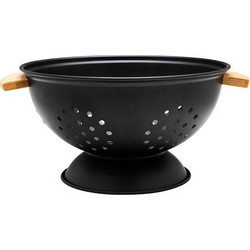Estia ESTIA ΣΟΥΡΩΤΗΡΙ ΖΥΜΑΡΙΚΩΝ BAMBOO ESSENTIALS ΜΕΤΑΛΛΙΚΟ ΜΕ ΛΑΒΕΣ 24x24x13.7cm ΜΑΥΡΟ