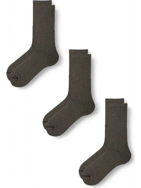 K-Socks Sporty Ανδρικές Κάλτσες Χακί 3Pack K05004