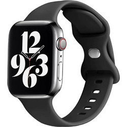 Techsuit Watchband W031 Λουράκι Σιλικόνης Black (Apple Watch 38 / 40 / 41mm)