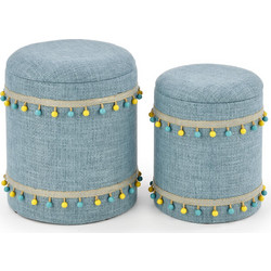 GRADO set of two color: light blue DIOMMI V-CH-GRADO-PUFA-J.NIEBIESKI