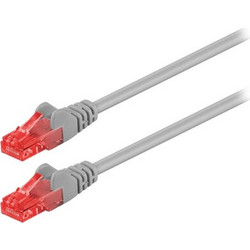 Goobay U/UTP Cat.6 Καλώδιο Δικτύου Ethernet 0.25m Grey