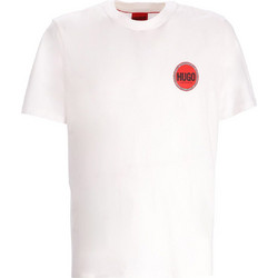 Ανδρικό T-shirt Λευκό με Λογότυπο Hugo 50530641-102