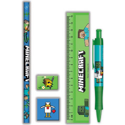 Minecraft 5-Piece Stationery Set