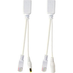 CABLEXPERT UTP PASSIVE PoE ADAPTER KIT, 0.15M WHITE