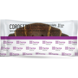 Farmaketo+ Croissant Corneto Κρουασάν με Διπλή Σοκολάτα & Πρωτεΐνη 50g