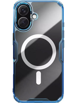 Nillkin Nature TPU Pro Magnetic Back Cover Transparent/Blue (iPhone 16)