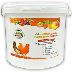 Evia Parrots Natural Red Canaries Maintenance Formula Fruit & Vegetable 2kg
