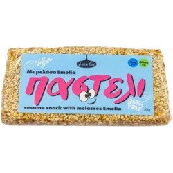 Παστέλι με Μελάσα χωρίς ζάχαρη Emelia 50g - Emelia