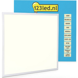 Πάνελ 123led 60x60 cm φωτεινό λευκό | 4000 χιλιάδες | 4000 lumens (40W)