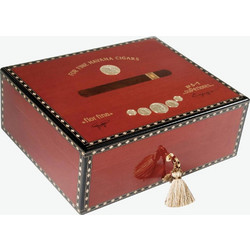 Πουροθήκη Υγραντήρας Πούρων Elie Bleu Cigar Humidor Medal Red