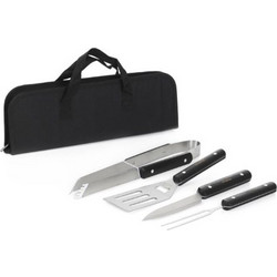 Σετ Barbeque Μεταλλικό-Ξύλινο Σε Θήκη Μαύρη 37x13εκ. Easy Grill Homla 240853 - Homla - 240853