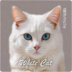 Action Lab Μαγνητάκι Magnet White Cat