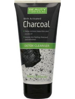 Beauty Formulas Charcoal Detox Cleanser Gel Καθαρισμού Προσώπου για Ακμή 150ml