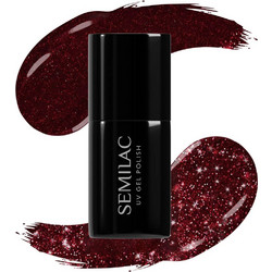 Semilac UV Hybrid 393 Sparkling Black Cherry Ημιμόνιμο Βερνίκι Νυχιών 7ml