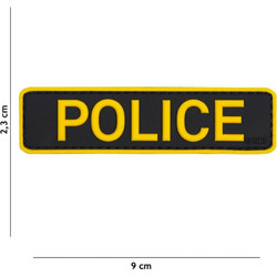 Σήμα Καουτσούκ Police Μαύρο-Κίτρινο 101 INC