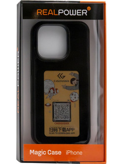 REALPOWER MAGIC CASE,iPhone 15,color Display,Magsafe,black