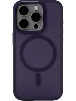 Θήκη Ενισχυμένης Σιλικόνης Matte με MagSafe για iPhone 16 Pro Max Μωβ