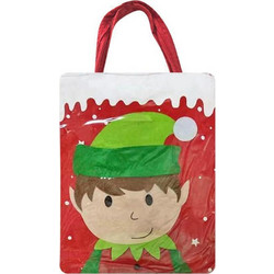 Τσάντα Δώρου Χριστουγεννιάτικη 26x20cm Ξωτικό ToyMarkt 93-2912