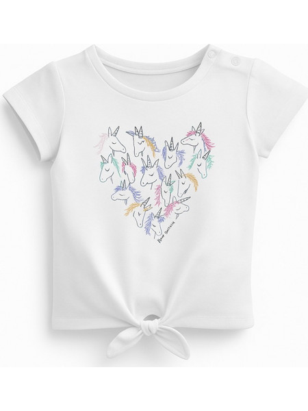 T-shirt Μπλουζάκι Hello Uniqshine Venere White 8010636