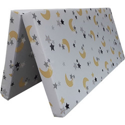 Beboulino Grey Moon Stars Στρώμα Παρκοκρέβατου 90x100cm