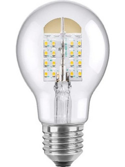 50276 Led Διάφανη κλασική λάμπα E27 4,7W Warmwhite 2200K Dimmable