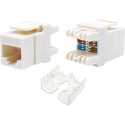 KEYSTONE JACK RJ45 UTP CAT 5e KRONE TYPE 180 ΠΡΙΖΑΣ / PATCH PANEL ΛΕΥΚΟ KJ5-06 SUT - Τεμάχιο 1