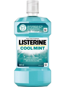 Listerine Cool Mint Στοματικό Διάλυμα Κατά της Πλάκας 500ml