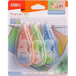 Διορθωτική ταινία Deli Macaron 12m x 5mm
