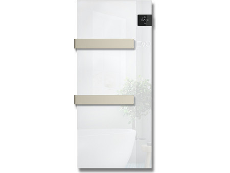 Radialight Silk White Ηλεκτρική Πετσετοκρεμάστρα 1000W Με Θερμοστάτη 11x40cm