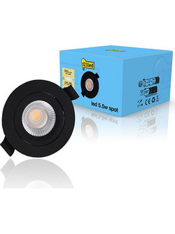 123led μαύρο χωνευτό φωτιστικό Dimmable, O 68mm (5,5W) | 2000-2700K