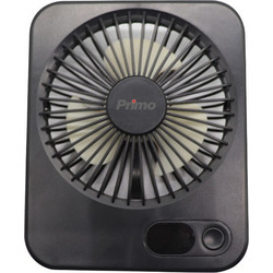 Ανεμιστήρας Mini PRMF-80693 Primo 5'' 12.5cm Μαύρος Επαναφορτιζόμενος