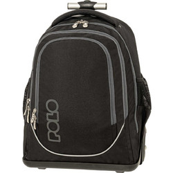 Polo Cart Σχολική Τσάντα Τρόλεϊ Δημοτικού Μαύρη 901074-2000
