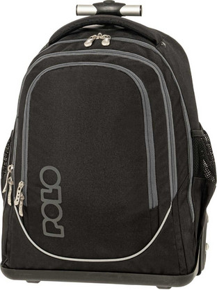 Polo Cart Σχολική Τσάντα Τρόλεϊ Δημοτικού Μαύρη 901074-2000
