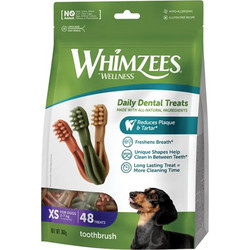 Whimzees Wellness Daily Dental Treats Toothbrush XSmall 48τμχ 360gr