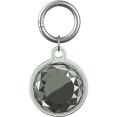 Θήκη σιλικόνης για AirTag αδιάβροχη με μπρελόκ Transparent Green