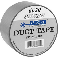 Abro 6620-S Αυτοκόλλητη Υφασμάτινη Ασημί Ταινία 50mm x 9m