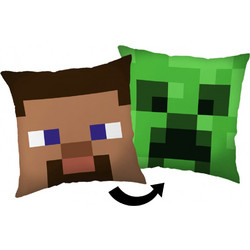 Minecraft Steve Creeper decorative pillow 40*40 cm