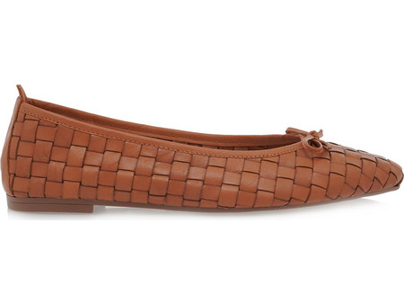 JK LONDON ΜΠΑΛΑΡΙΝΕΣ U178W717119W - ΤΑΜΠΑ ΠΛΕΚΤΟ ΔΕΡΜΑ U178W717119W-COCONUT