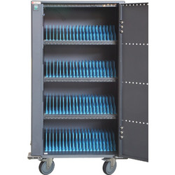 Techly I-CABINET-80DUTY Φορητός σταθμός φόρτισης 80 USB ή Smartphone Black