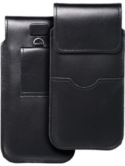 Royal - Leather Universal Flap Pocket / Black - Size Xl - Iphone 11 / 12 / 13 / Samsung S7 Edge OEM