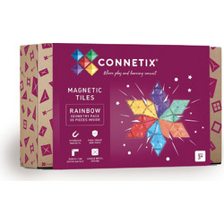Connetix - Rainbow Geometry Pack 30 Pieces - (CT-R-00030-GE) - Toys