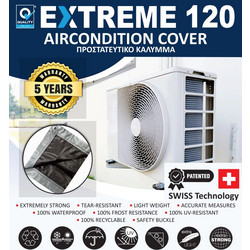 Αδιάβροχο Κάλυμμα Κλιματιστικού Εξωτερικής Μονάδας Quality Extreme 120 ασημί 36x98x70cm - (056698785)