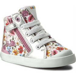 Geox Kiwi Παιδικά Sneakers Μποτάκια Πολύχρωμα B72D5A0AWBNC1000