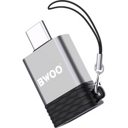 BWOO Adapter USB - USB-C Gray OTG BZ-35