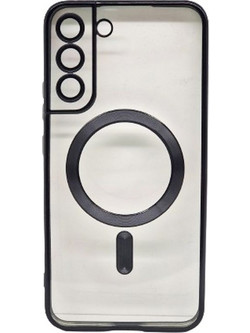 Magsafe Back Cover Σιλικόνης Διάφανο/Μαύρο (Galaxy S22 Plus)