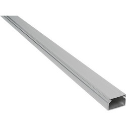 2m. 40X25 PLASTIC CABLE TRUNKING CT2 GREY